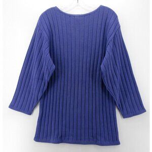 VINTAGE Paul Stuart Sweater Small Pullover Tunic Ribbed Thick USA